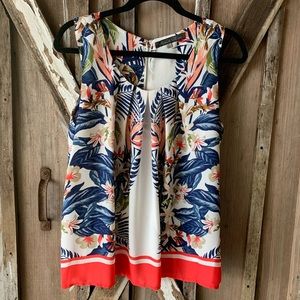 Tropical print camisole